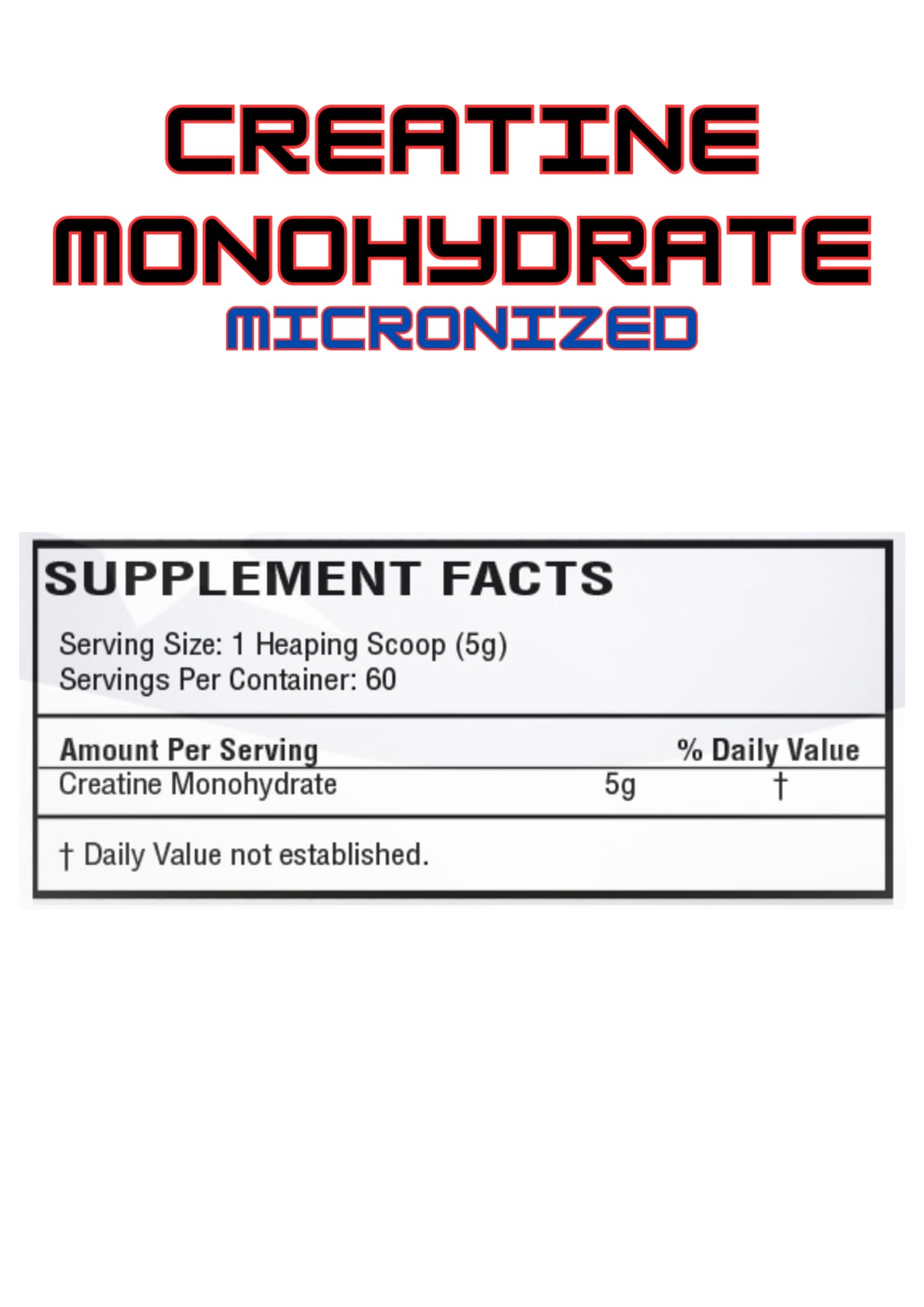 Creatine Monohydrate Micronized – Fuerza, Rendimiento y Recuperación