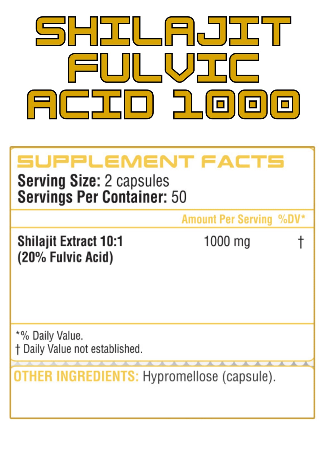 Shilajit Fulvic Acid 1000 – Energía, Minerales y Bienestar Diario