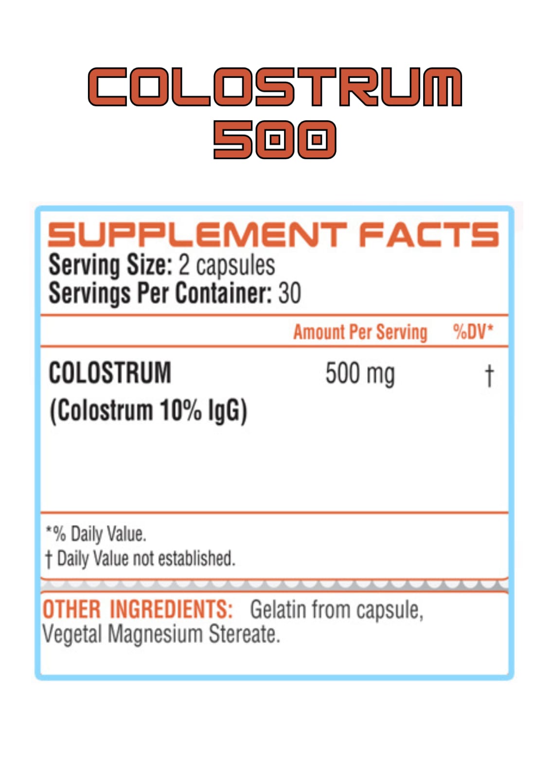 Colostrum 500 – Inmunidad, Recuperación y Bienestar Digestivo