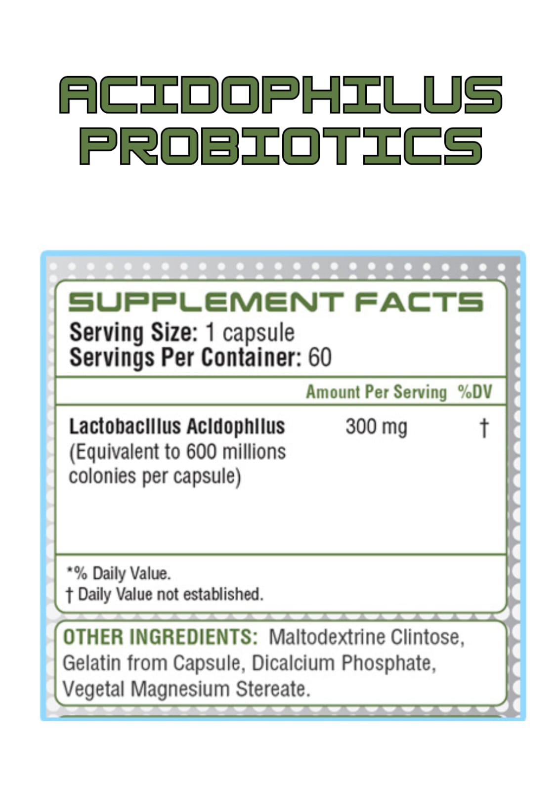 Acidophilus Probiotic – Salud Digestiva y Balance Intestinal